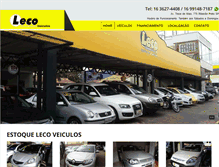 Tablet Screenshot of lecoveiculosrp.com.br